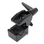 Caruba D44469 didelė vijinė kliūvis su reguliuojamu klininiu įterpimu ir 5/8" jungiklis 1/4" ir 3/8" siūlams, tvirtas metalinis rankena, skirta saugiai pritvirtinti prie vamzdžių ar plokščių paviršių