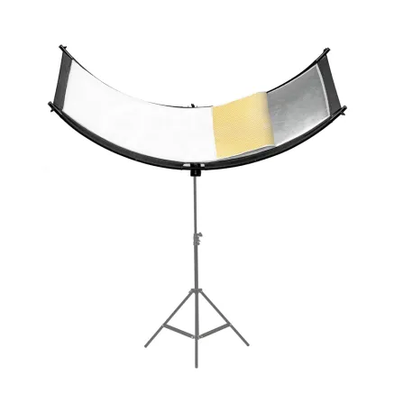 Caruba Curved Face Reflector Pro Kit 180cm x 65cm (incl uitbreidings set) CFRP COMB1