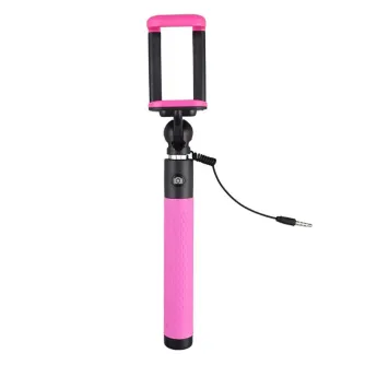 Sortimenta jaunumi - Caruba Selfie Stick Plug & Play - Pink - ātri pasūtīt no ražotāja