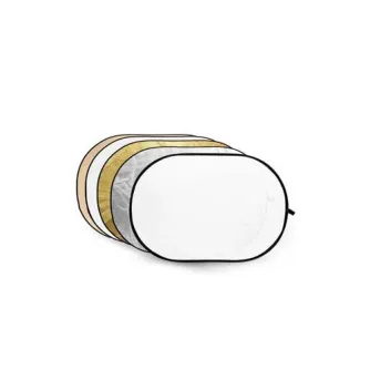 Saliekamie atstarotāji - Caruba 5-in-1 Gold, Silver, Sunyellow, White, Transparent - 102 x 153cm - ātri pasūtīt no ražotāja