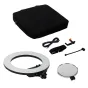 Sortimenta jaunumi - Caruba Round Vlogger 18 inch LED Set PRO with Bag - Black - ātri pasūtīt no ražotāja