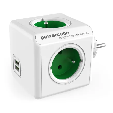 Allocacoc PowerCube Original USB Groen (FR) 2202GN/FROUPC