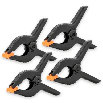 Sortimenta jaunumi - Caruba Background Clamp Black/Orange Small (4 pieces) - ātri pasūtīt no ražotāja