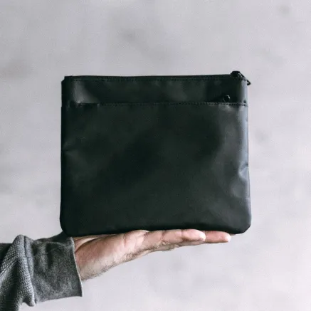 WANDRD Pouch - Black, Waterproof Tarpaulin, Lifetime Warranty, 23x19cm