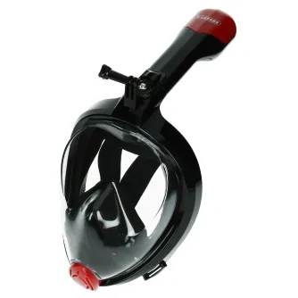 Sortimenta jaunumi - Caruba Full Face Snorkel Mask Swift - Foldable + Action Cam Mount (Black - S/M) - ātri pasūtīt no ražotāja