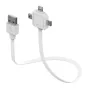 Discontinued - Allocacoc Power USB Cable 3-in-1 80cm White