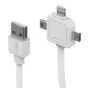 Discontinued - Allocacoc Power USB Cable 3-in-1 80cm White