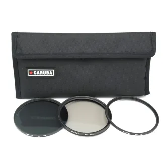 Filtru komplekti - Caruba UV + CPL + ND8 Filter Kit 55mm - perc šodien veikalā un ar piegādi