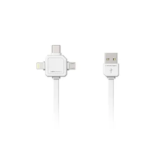 AC adapteri, strāvas vadi - Allocacoc 3-in-1 USB kabelis zaļš - ātri pasūtīt no ražotāja