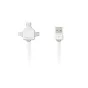 Allocacoc 3 in 1 USB kabel Wit 9003WT/USBC15
