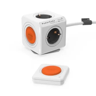 AC adapteri, strāvas vadi - Allocacoc PowerCube paplašinātais tālvadības pults komplekts Balts - ātri pasūtīt no ražotāja