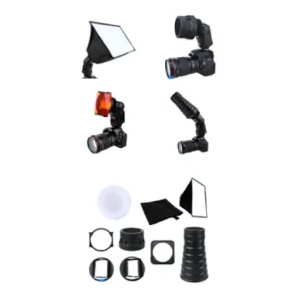 JJC FK 9 Portrait Kit voor Shoe Mounted Flashes
