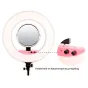 Sortimenta jaunumi - Caruba Round Vlogger 18 inch LED Set PRO with Bag - Pink - ātri pasūtīt no ražotāja