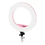Sortimenta jaunumi - Caruba Round Vlogger 18 inch LED Set PRO with Bag - Pink - ātri pasūtīt no ražotāja