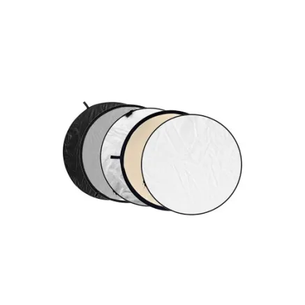 Godox 5 in 1 Reflectiescherm Soft Gold, Zilver, Zwart, Wit, Transparant 110cm RFT 07 110110