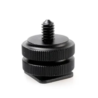 Turētāji - Caruba hotshoe adaptor - Universal hotshoe -> 1/4" male screw thread - perc šodien veikalā un ar piegādi