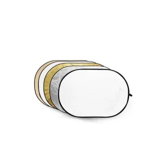 Saliekamie atstarotāji - Godox 5-in-1 zelts, sudraba, mīksts zelts, baltais, caurspīdīgs Atstarotājs Disc - 150X200cm - ātri pasūtīt no ražotāja