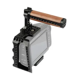 Sortimenta jaunumi - Caruba Half Cage with Wooden Top Handle for BMPCC 4K - ātri pasūtīt no ražotāja