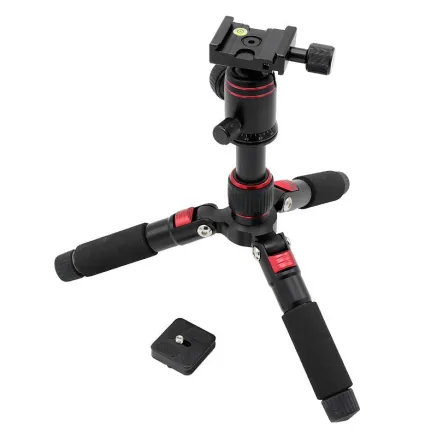 Caruba Compactstar 51 Tafelstatief (Zwart / Rood) CTT C51R