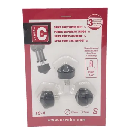 Caruba 1/4 Statief Voetje Rubber / 22mm (3 stuks) TS 4