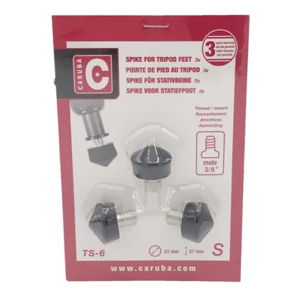 Caruba 3/8 Statief Voetje Rubber / 22mm (3 stuks) TS 6