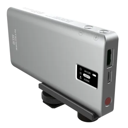 Nitecore SCL10 Smart Camera Light (2500K 6300K) & Power Bank