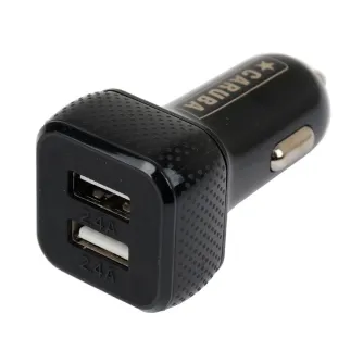 Portatīvie akumulatori - Caruba Duo USB Car Charger 4.8 amp Black - ātri pasūtīt no ražotāja