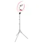 Sortimenta jaunumi - Caruba Round Vlogger 18 Inch LED Set Economy with Bag - Pink - ātri pasūtīt no ražotāja