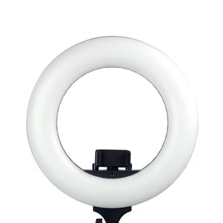 Caruba Round Vlogger 12 inch LED Set met Tas Zwart LF R360 B