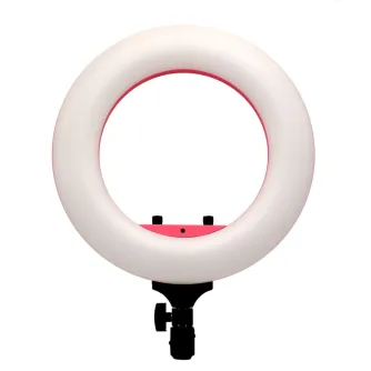 Sortimenta jaunumi - Caruba Round Vlogger 12 inch LED Set with Bag - Pink (MENZ) - ātri pasūtīt no ražotāja
