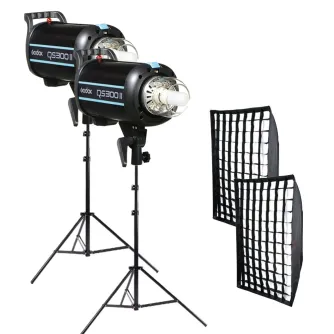 Studijas zibspuldžu komplekti - Godox QS300II High Performance Kit - ātri pasūtīt no ražotāja