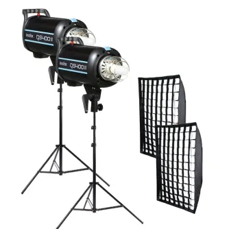 Studijas zibspuldžu komplekti - Godox QS400II High Performance Kit - ātri pasūtīt no ražotāja