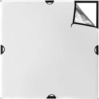 Sortimenta jaunumi - Westcott Scrim Jim Cine 2-in-1 Silver/White Bounce Fabric (1.2 x 1.2m) - ātri pasūtīt no ražotāja