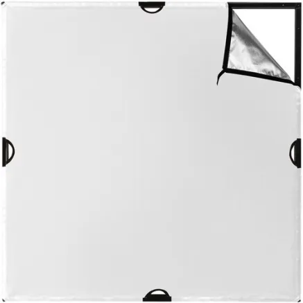 Westcott Scrim Jim Cine 2 in 1 Zilver/Wit Bounce Doek (1.2 x 1.2m) W1988
