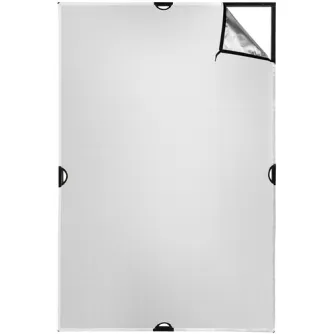 Sortimenta jaunumi - Westcott Scrim Jim Cine 2-in-1 Silver/White Bounce Fabric (1.2 x 1.8m) - ātri pasūtīt no ražotāja