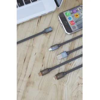 AC adapteri, strāvas vadi - Allocacoc USB kabelis Lightning Magnet Grey - ātri pasūtīt no ražotāja