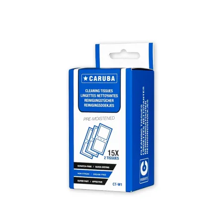 Caruba Cleaning Tissues (6 dozen in counter display verpakking, 30 tissues per doos) CT W30
