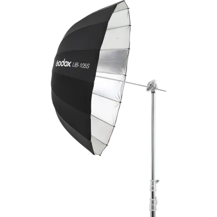 Godox 105cm Parabolische Paraplu Zwart & Zilver UB 105S