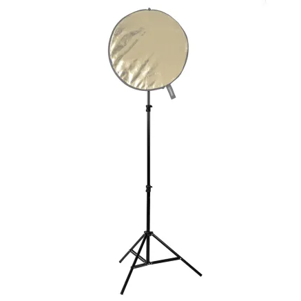 Caruba Reflector Stand Zwart met Achtergrond/Reflector clip RS B1