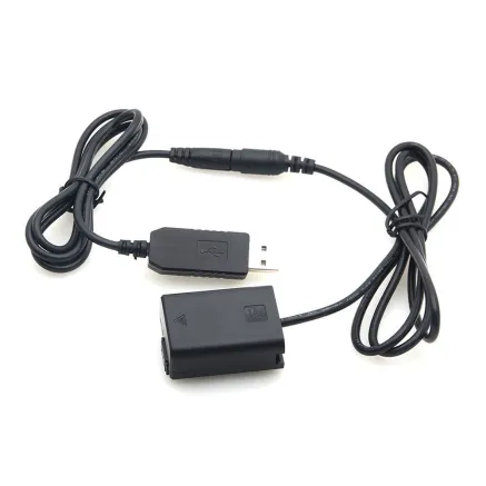 Caruba Sony NP-FW50 Full Decoding Dummy Battery + 5V 2A single USB cable