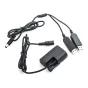 Kameru akumulatori - Caruba Canon LP-E6 Full Decoding Dummy Battery +5V 2A Dual USB cable - perc šodien veikalā un ar piegādi