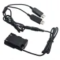 Kameru akumulatori - Caruba Canon LP-E6 Full Decoding Dummy Battery +5V 2A Dual USB cable - perc šodien veikalā un ar piegādi