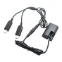 Kameru akumulatori - Caruba Canon LP-E6 Full Decoding Dummy Battery +5V 2A Dual USB cable - perc šodien veikalā un ar piegādi