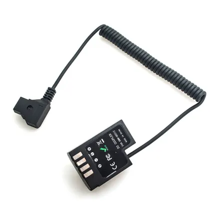 Caruba Panasonic DMW DCC12 Full Decoding Dummy Batterij + D TAP B Type Poort (veer kabel) DC35