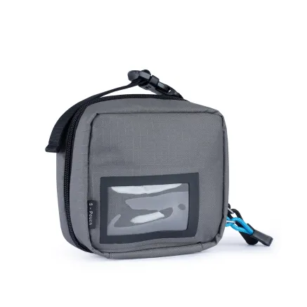 F Stop Accessory Pouch Small Gargoyle (Grey) Black Zipper T532 73