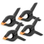 Caruba Achtergrond Klem Zwart/Oranje Large (4 stuks) HDC 5L4
