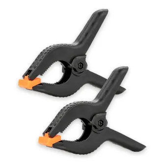 Sortimenta jaunumi - Caruba Background Clamp Black/Orange Extra Large (2 pieces) - ātri pasūtīt no ražotāja