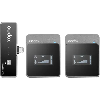Bezvadu piespraužamie mikrofoni - Godox MoveLink LT2 Lightning - ātri pasūtīt no ražotāja