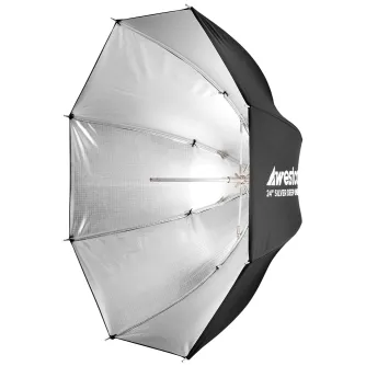 Sortimenta jaunumi - Westcott Deep Umbrella - Silver Bounce (24") - ātri pasūtīt no ražotāja