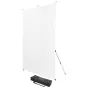 Fonu komplekti ar turētāju - Westcott X-Drop Pro Wrinkle-Resistant Backdrop Kit - High-Key White (8 x 8) - perc šodien veikalā un ar piegādi
